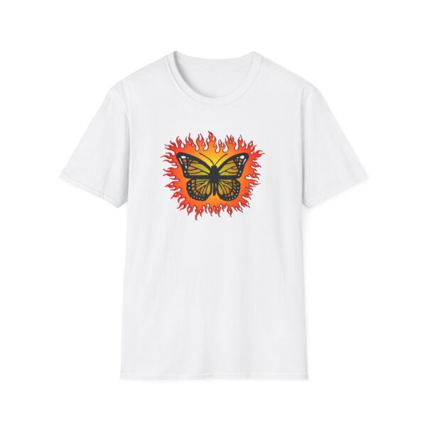Flaming Butterfly - Softstyle T-Shirt - Image 3