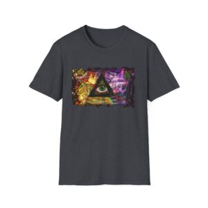 All Seeing Eye -  T-Shirt, Unisex Softstyle Tee, Trendy Graphic Top, Mystic Vibes Shirt