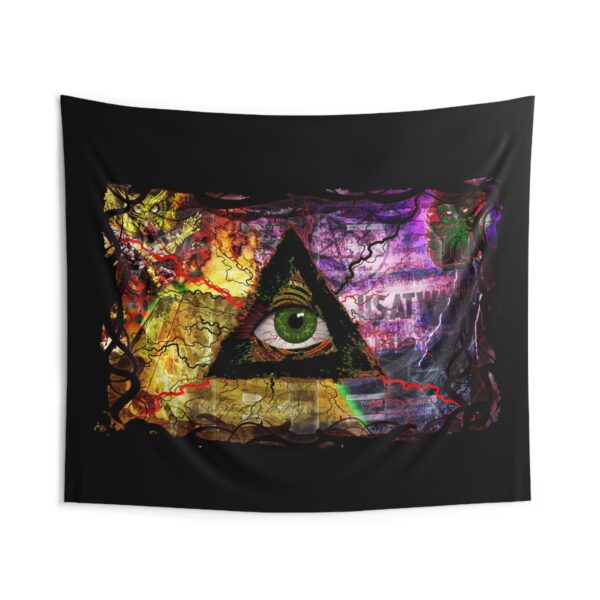 All Seeing Eye Wall Tapestry, Spiritual Wall Art, Psychedelic Tapestry, Indoor Home Decoration