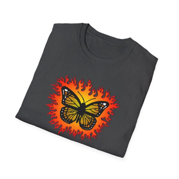 Flaming Butterfly - Softstyle T-Shirt - Image 2
