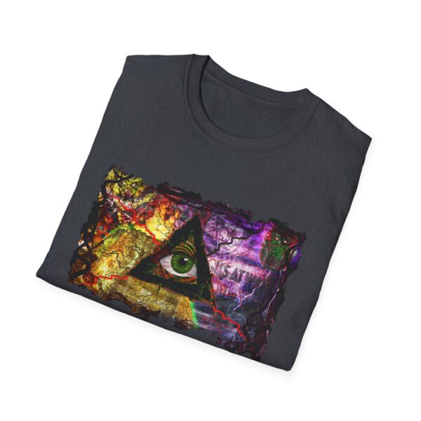 All Seeing Eye -  T-Shirt, Unisex Softstyle Tee, Trendy Graphic Top, Mystic Vibes Shirt - Image 4