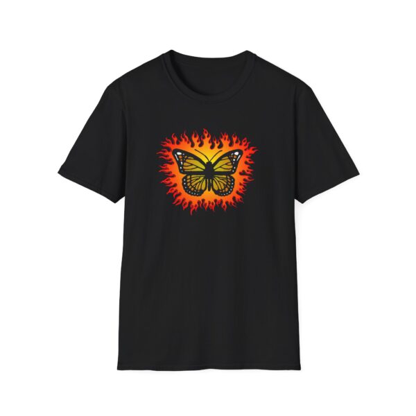 Flaming Butterfly - Softstyle T-Shirt - Image 4