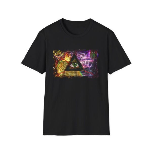 All Seeing Eye -  T-Shirt, Unisex Softstyle Tee, Trendy Graphic Top, Mystic Vibes Shirt - Image 6
