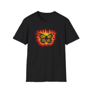 Flaming Butterfly - Softstyle T-Shirt