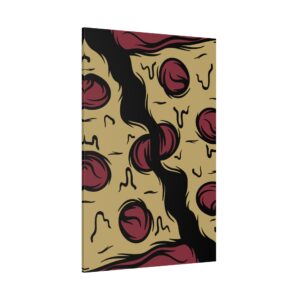 Melty Pizza Matte Canvas, Stretched, 1.25"