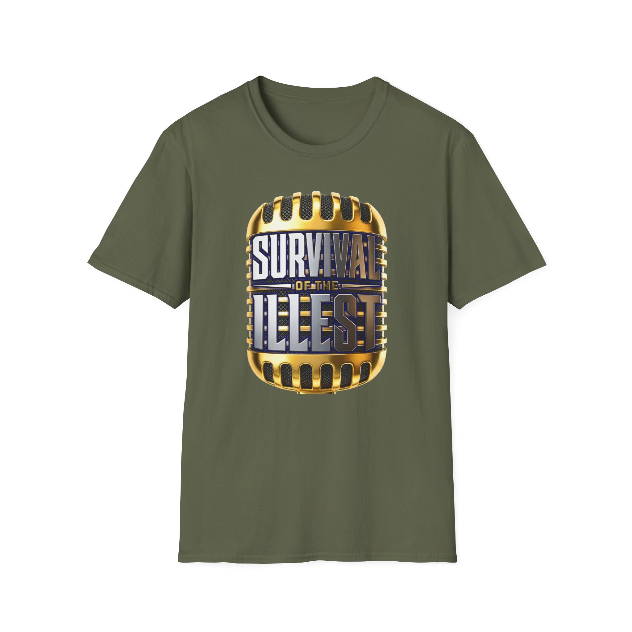 Survival of the Illest 1 sided Unisex Softstyle T-Shirt - Image 4
