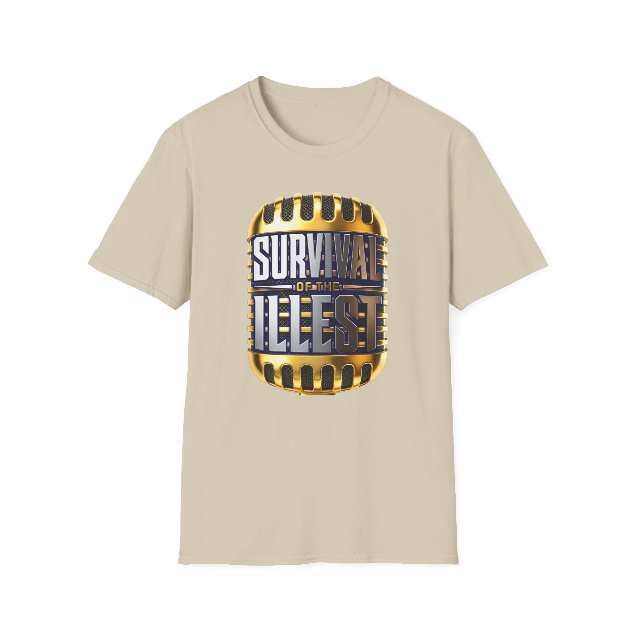 Survival of the Illest 1 sided Unisex Softstyle T-Shirt - Image 3